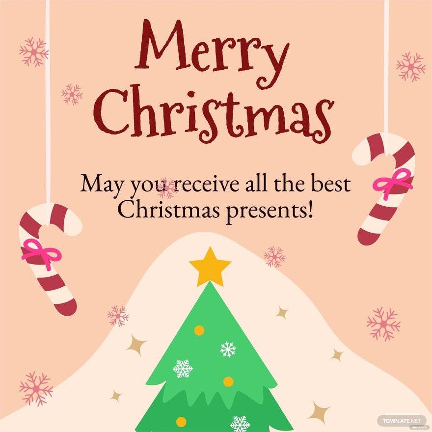 Free Christmas Greeting Card Vector in Illustrator, PSD, EPS, SVG, JPG, PNG