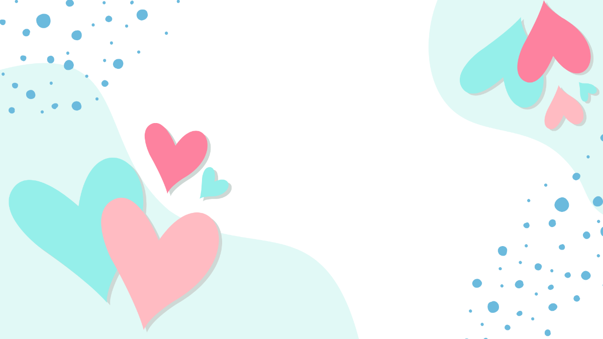 Pastel Hearts Background Template