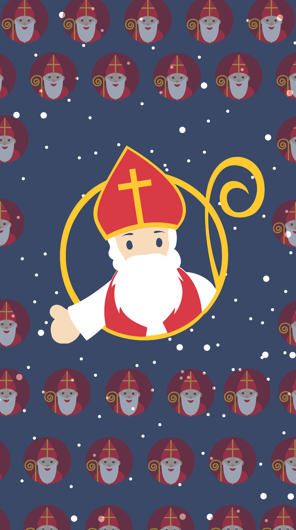 Saint Nicholas Day iPhone Background Template