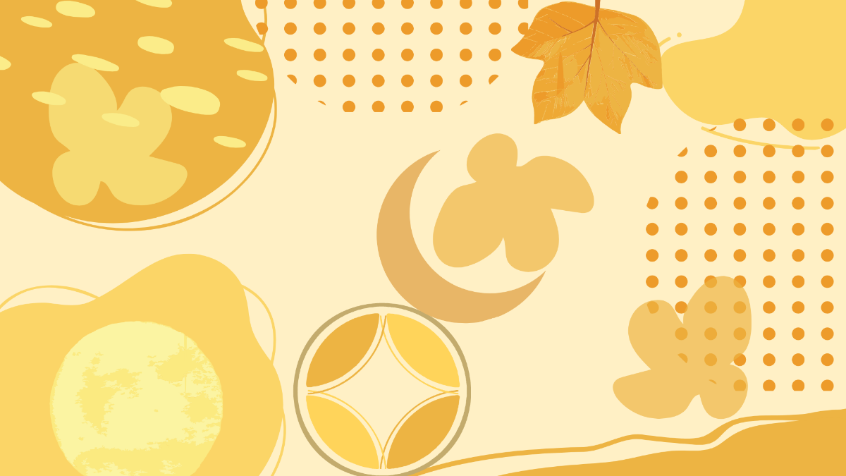 Abstract Yellow Background Template