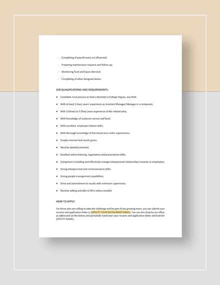 restaurant-assistant-manager-job-description-template-google-docs