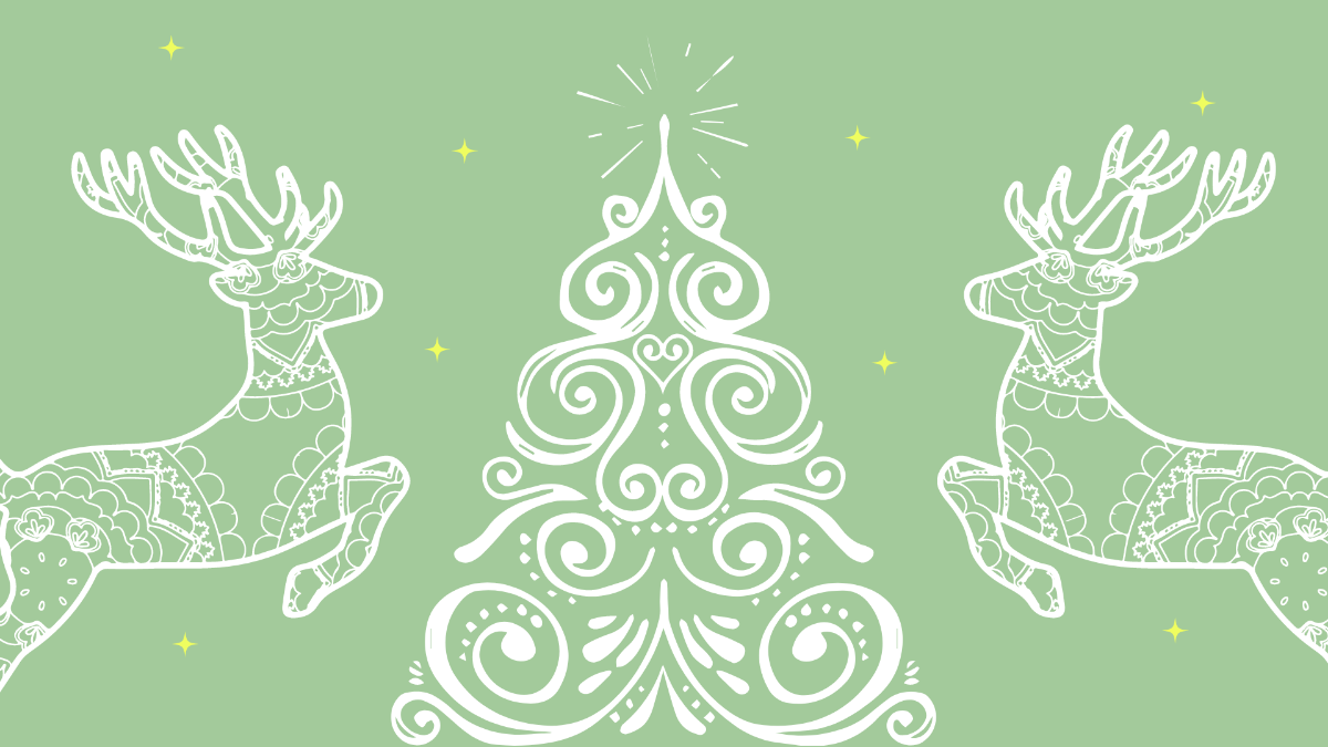 Free Christmas Light Background Template