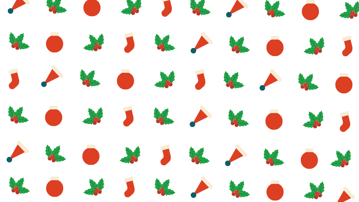Christmas Pattern Background Template