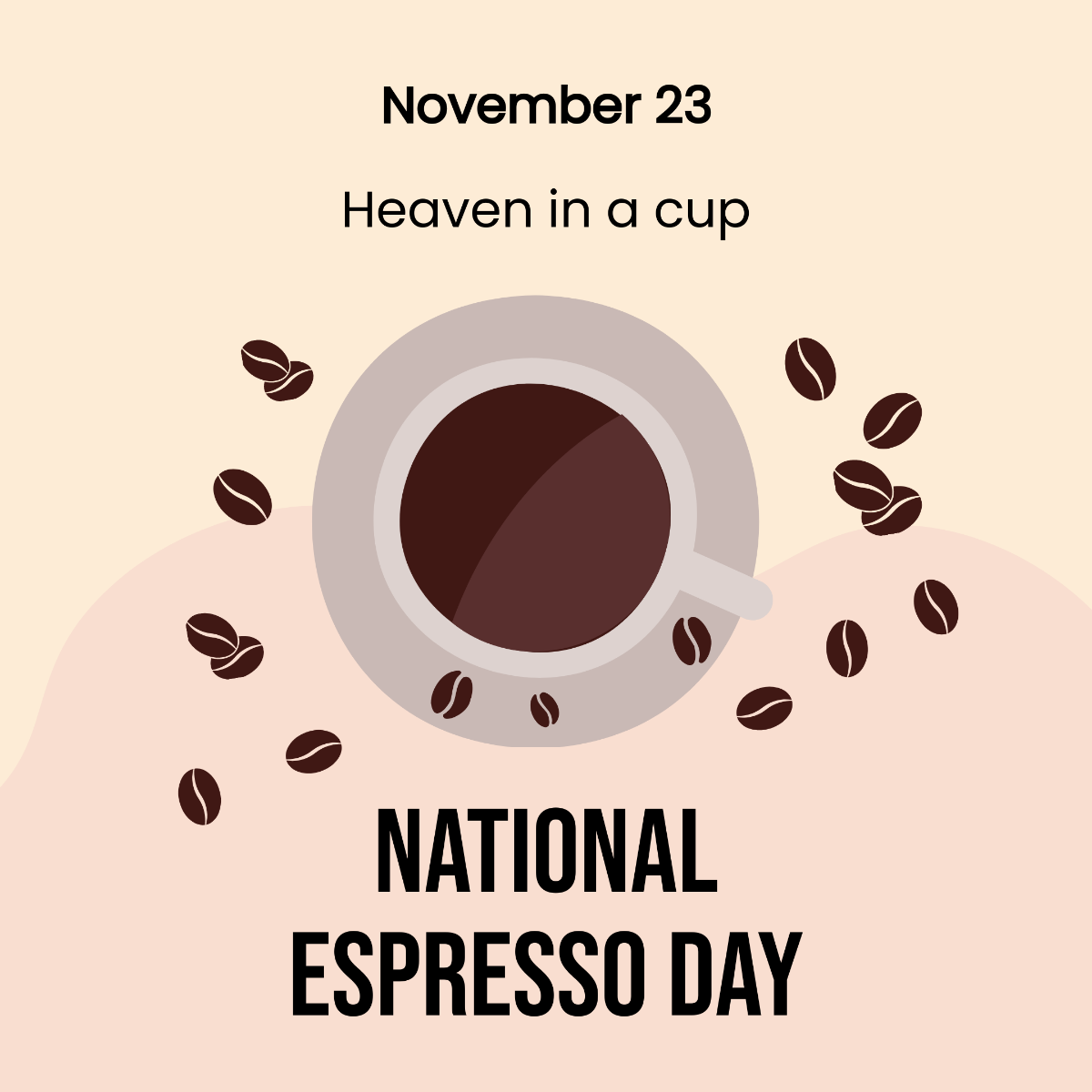 Free National Espresso Day Instagram Post Template