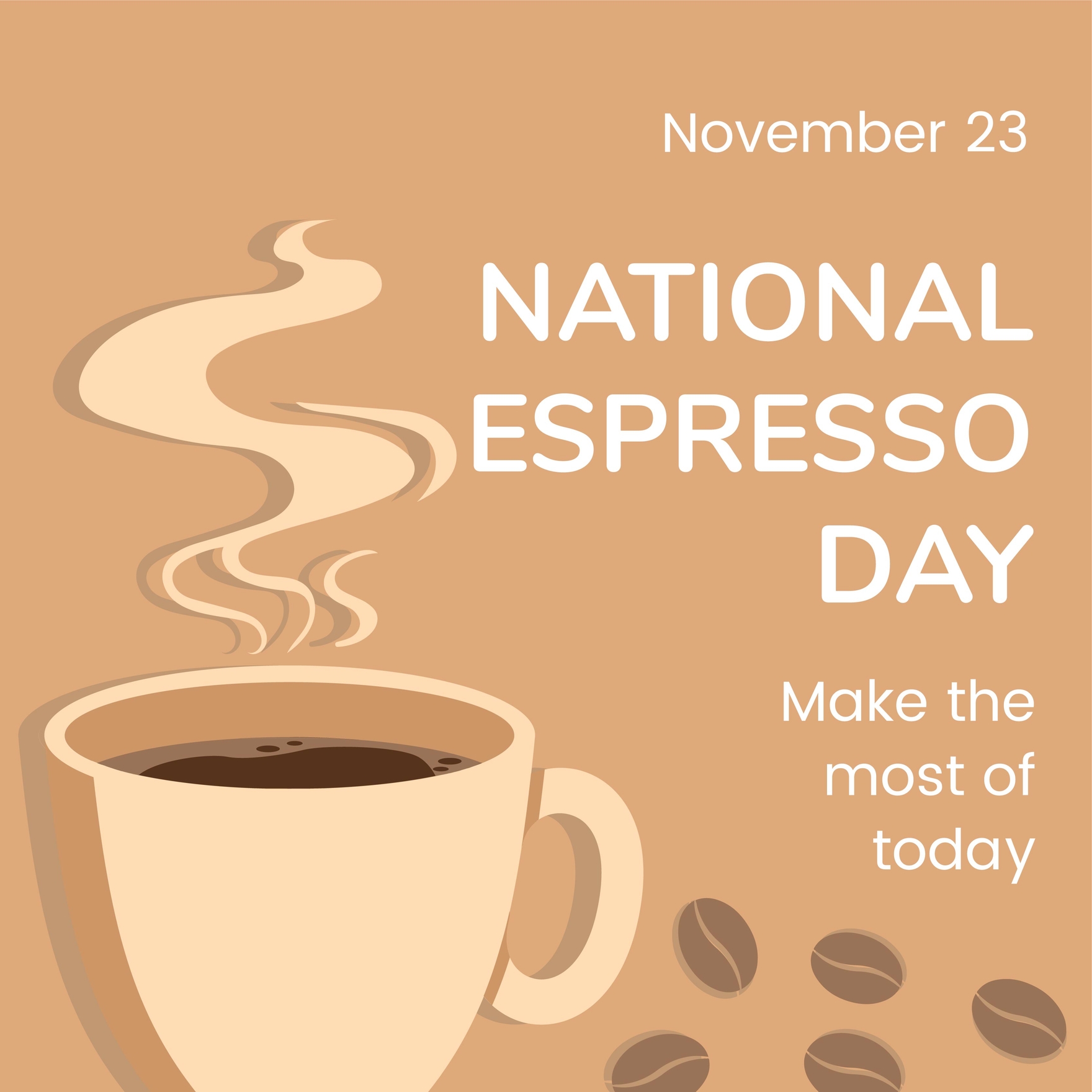 National Espresso Day WhatsApp Post