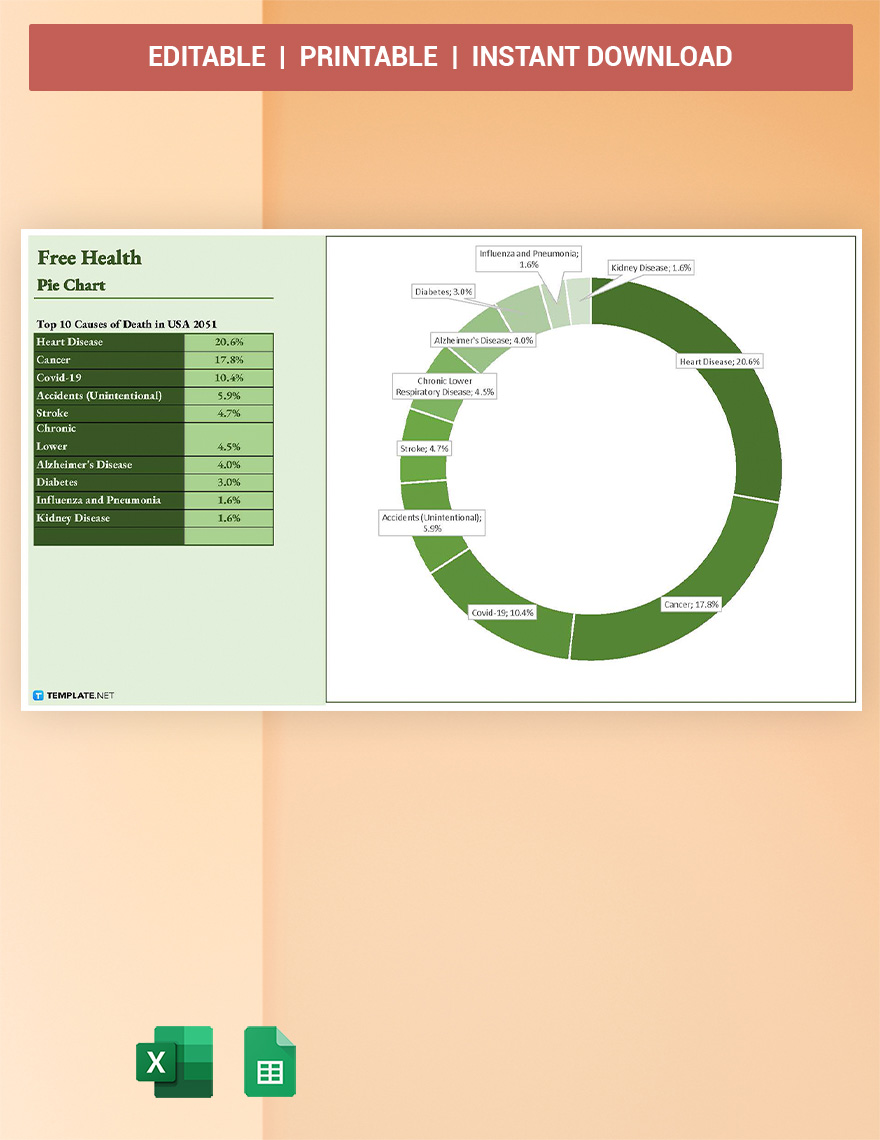 Free Health Care Chart - Illustrator, PDF | Template.net