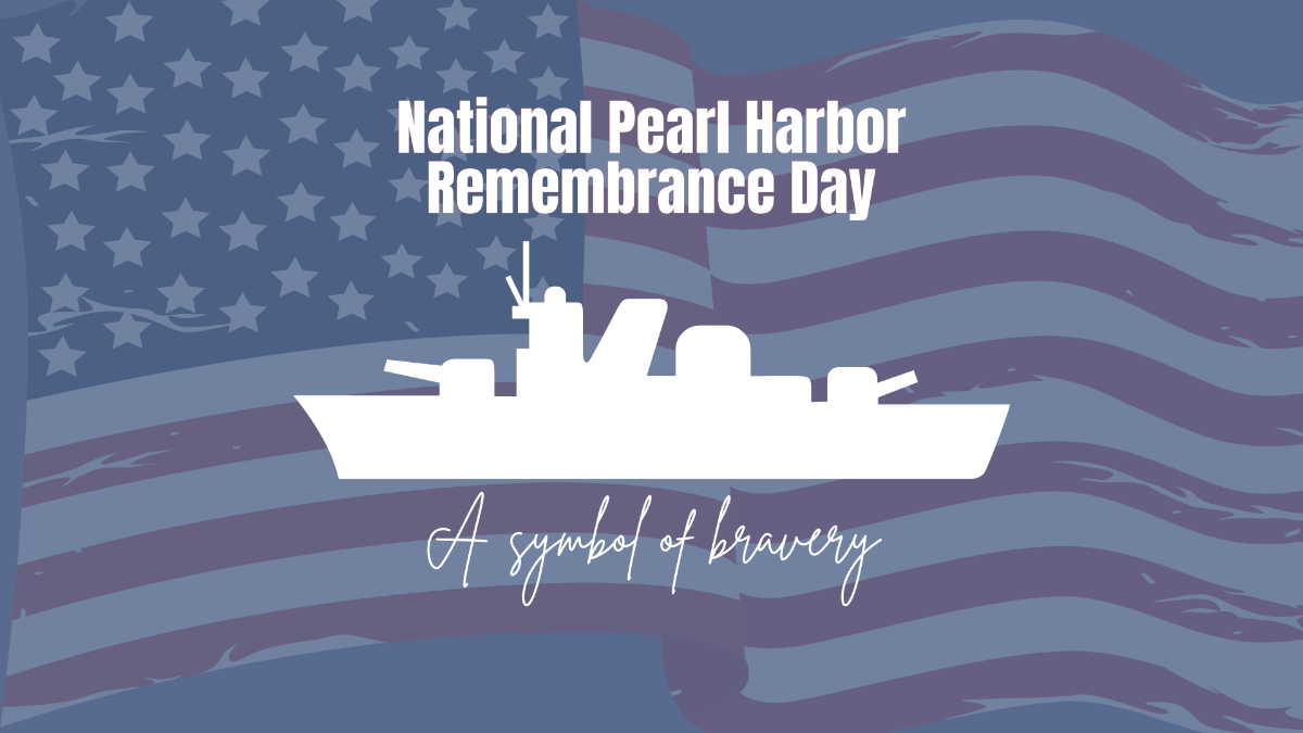 Free National Pearl Harbor Remembrance Day Flyer Background Template