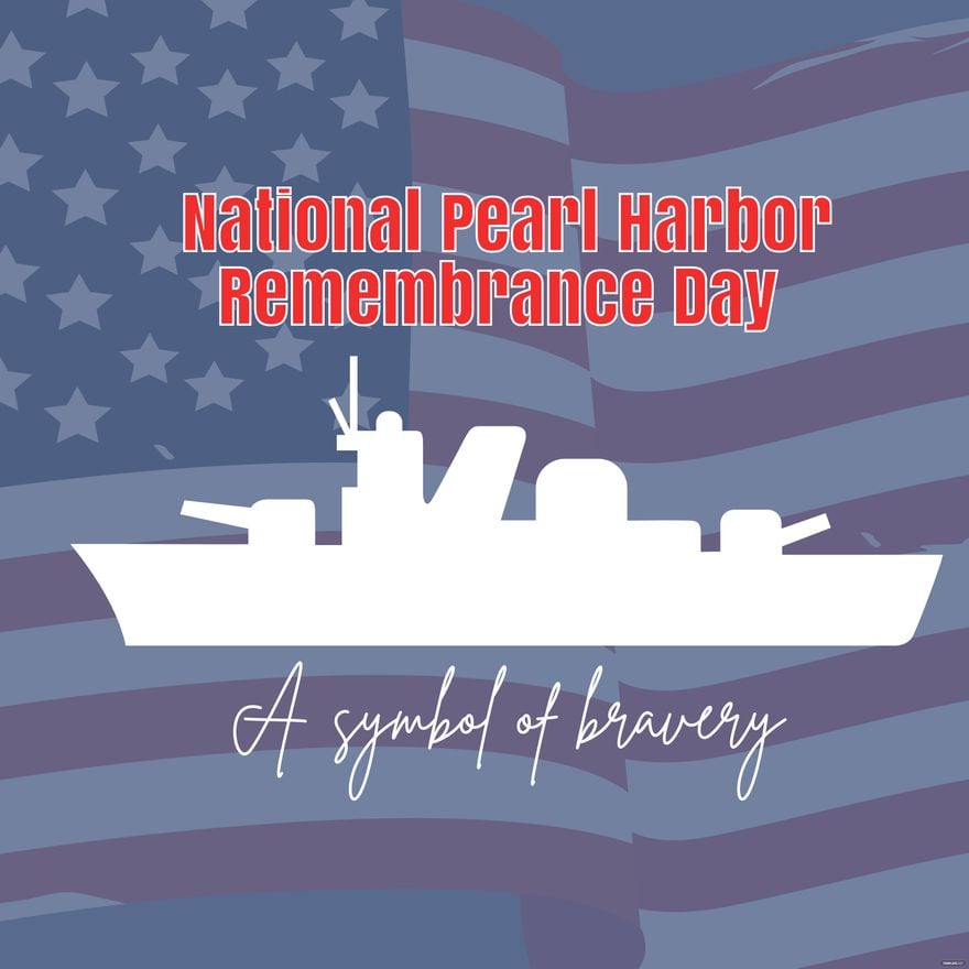 National Pearl Harbor Remembrance Day Flyer Background