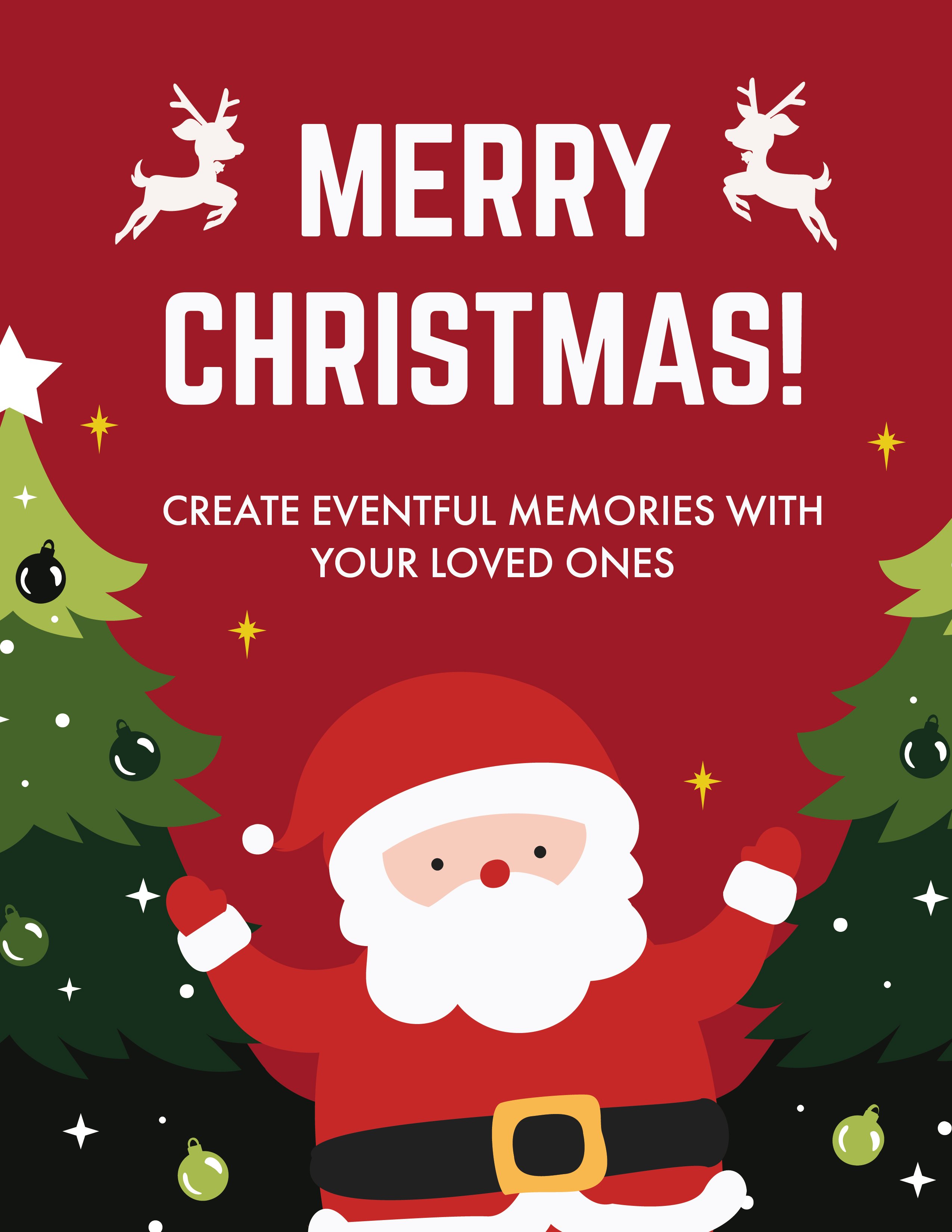 Happy Christmas Flyer - EPS, Google Docs, Illustrator, JPG, Word, PSD, PNG,  Publisher, SVG 