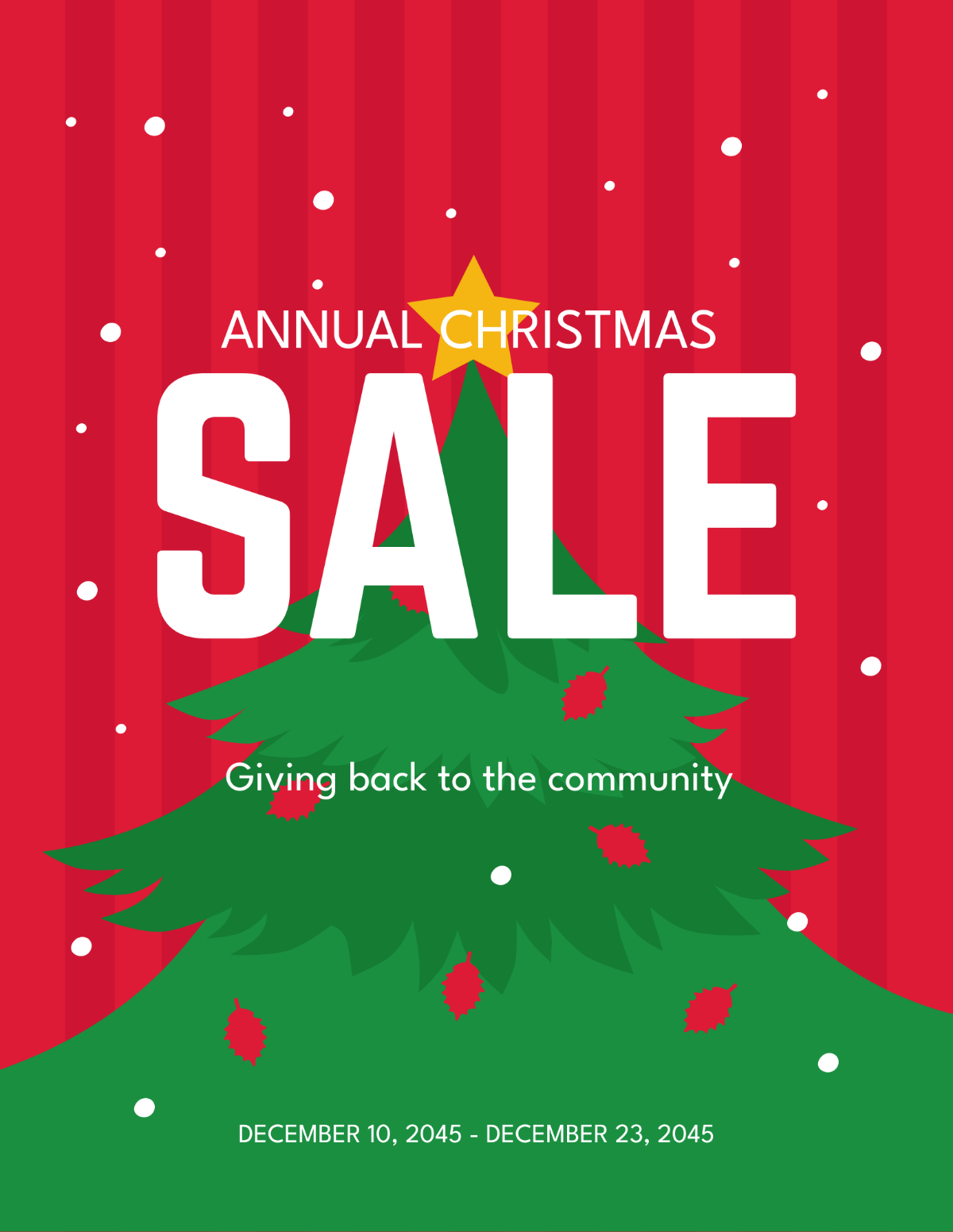 Free Sale Christmas Flyer Template