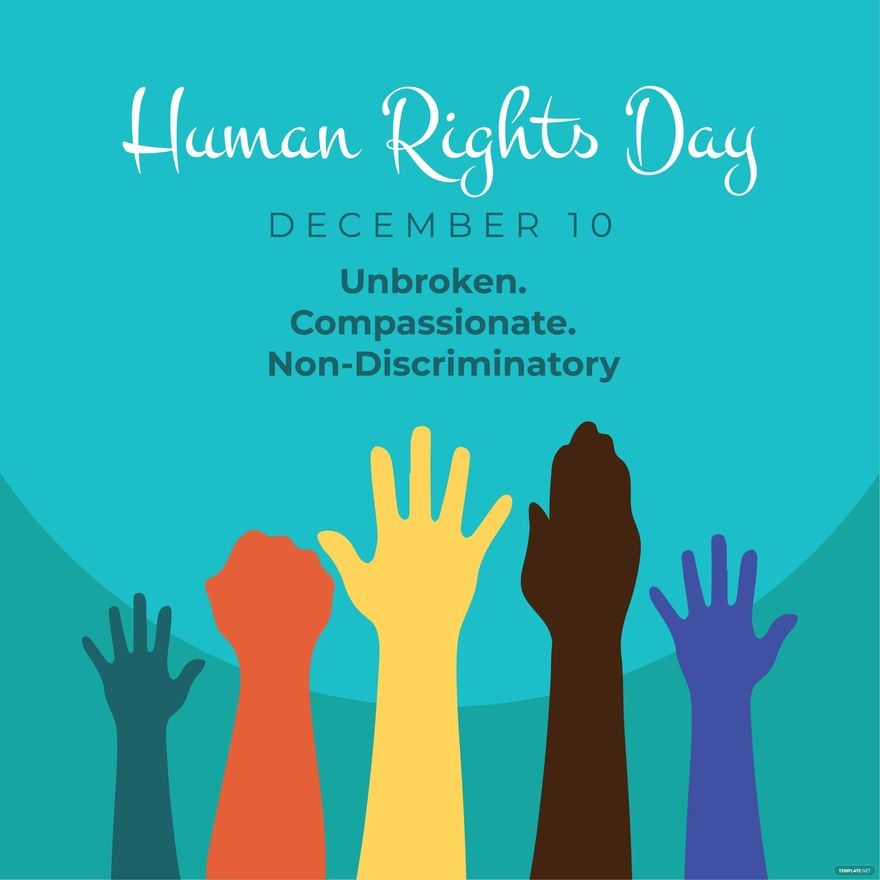Free Human Rights Day Flyer Vector