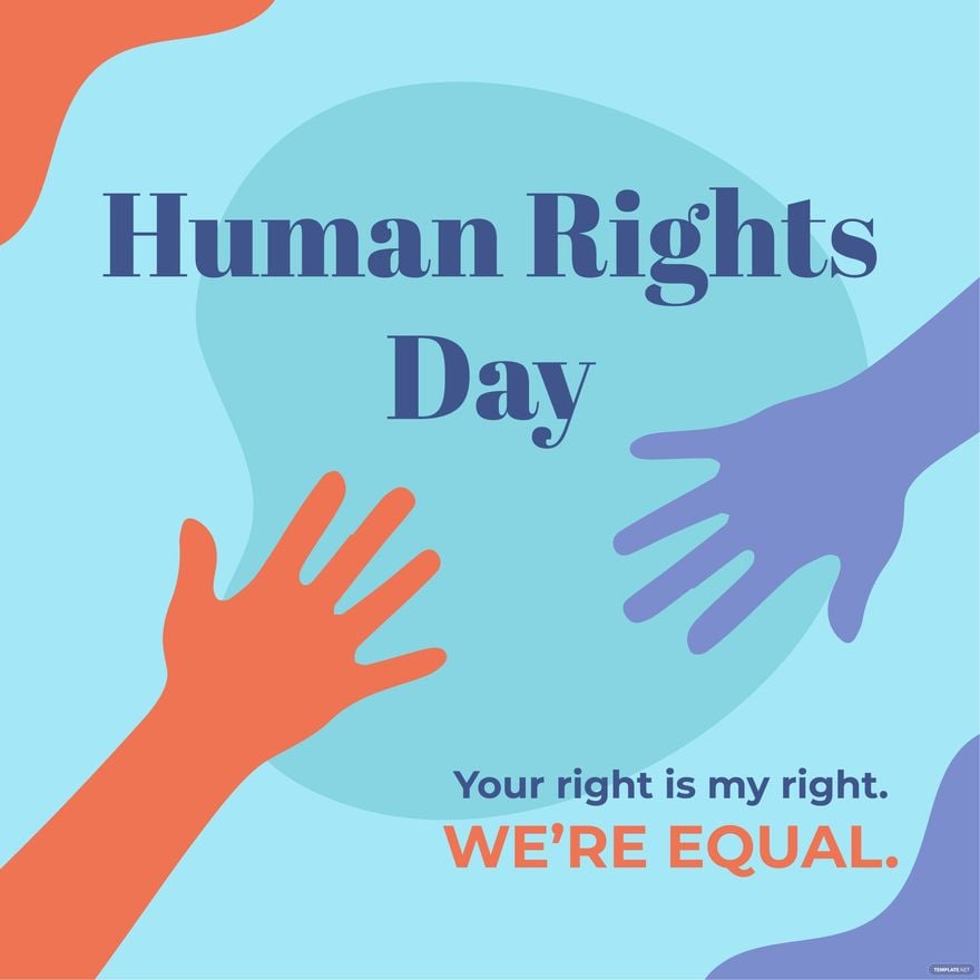 Human Rights Day Poster Vector in Illustrator, PSD, EPS, SVG, JPG, PNG