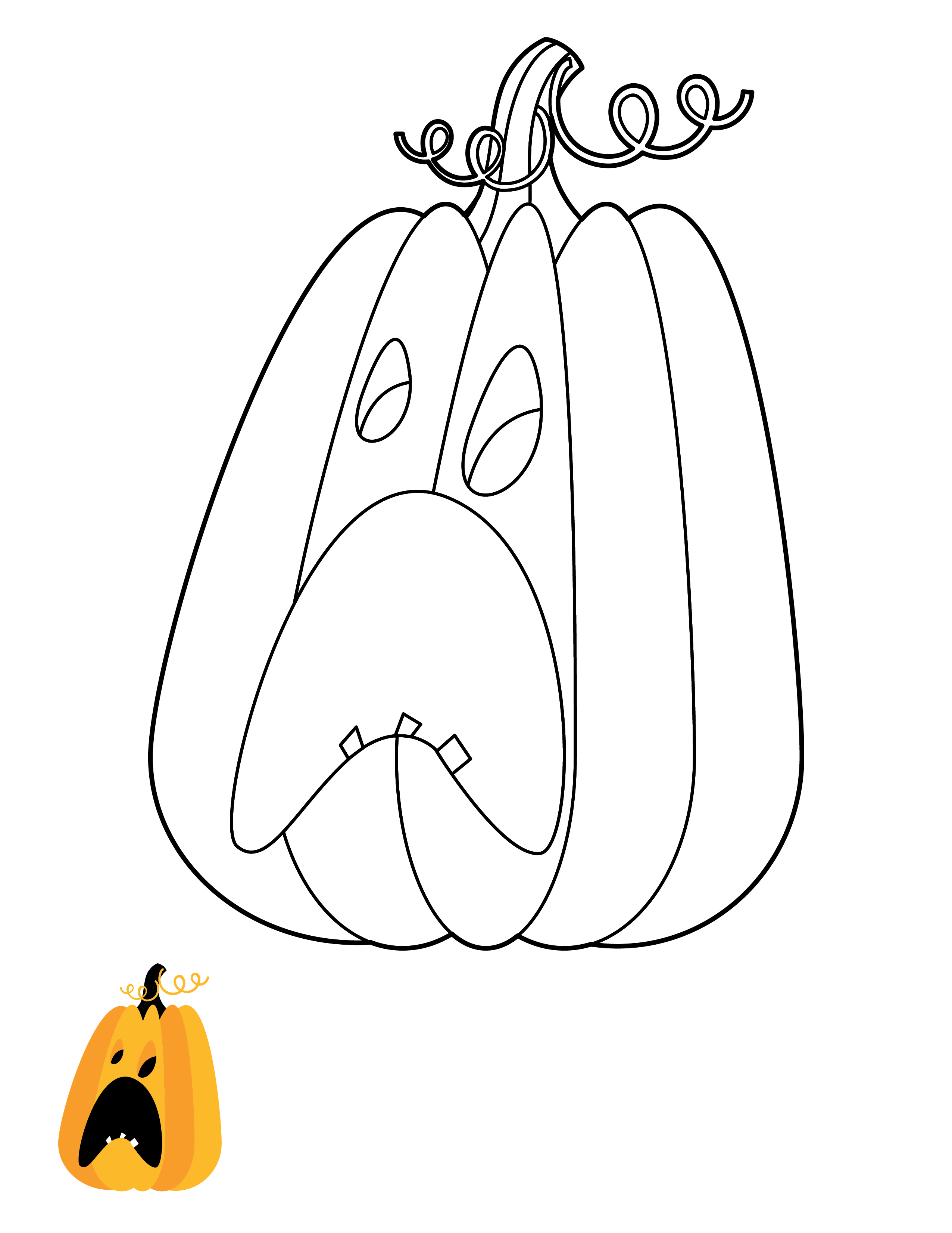 FREE Halloween Coloring Page Template Download In PDF EPS JPG 