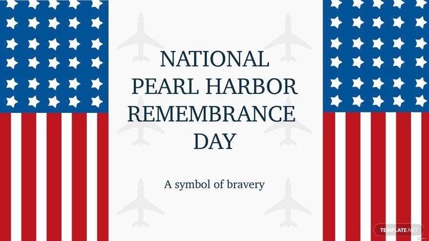 National Pearl Harbor Remembrance Day Invitation Background
