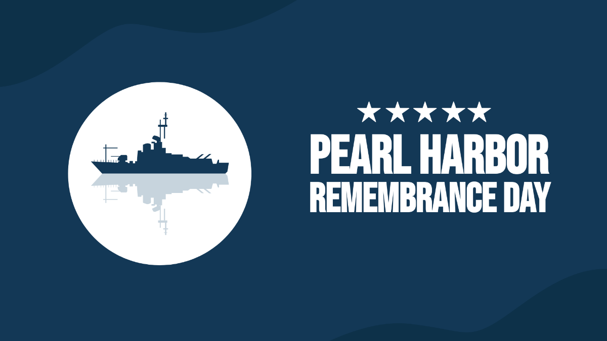 National Pearl Harbor Remembrance Day Background Template