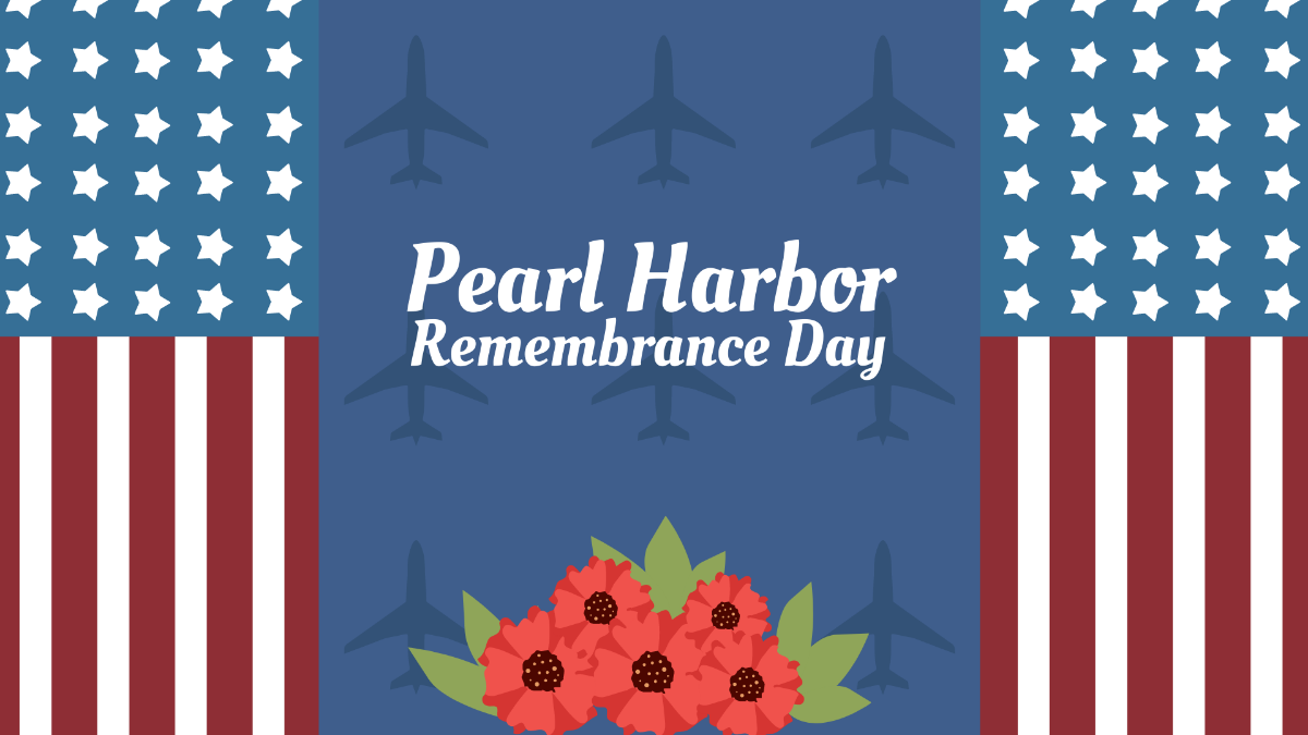 National Pearl Harbor Remembrance Day Wallpaper Background Template