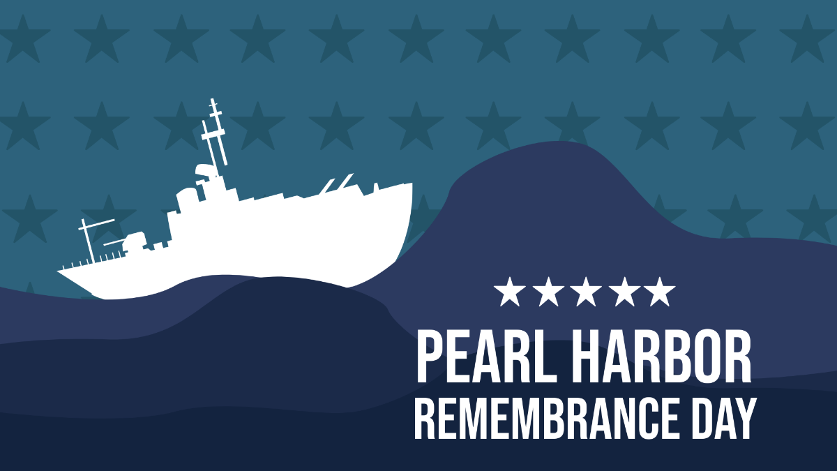 Free National Pearl Harbor Remembrance Day Image Background Template