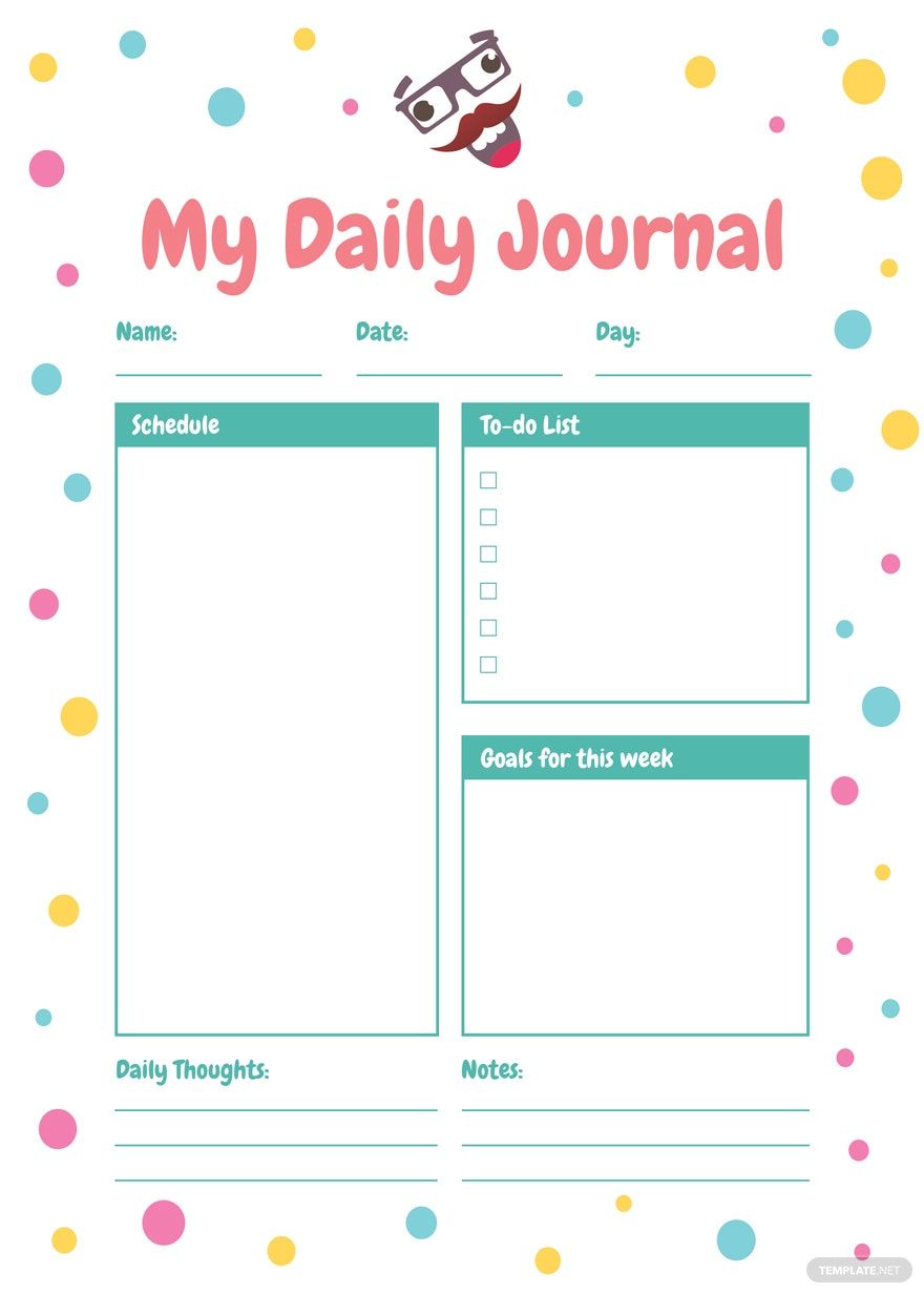 Funny Journal Template