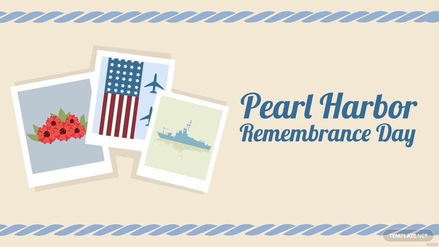 National Pearl Harbor Remembrance Day Banner Background