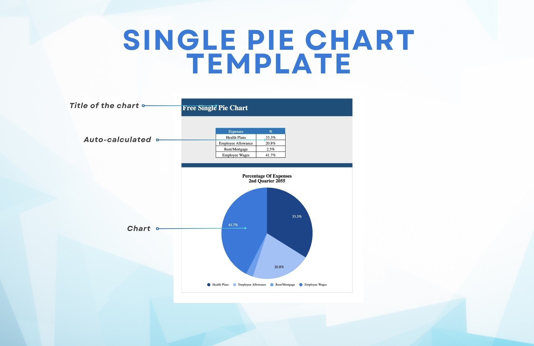 Single Pie Chart Template
