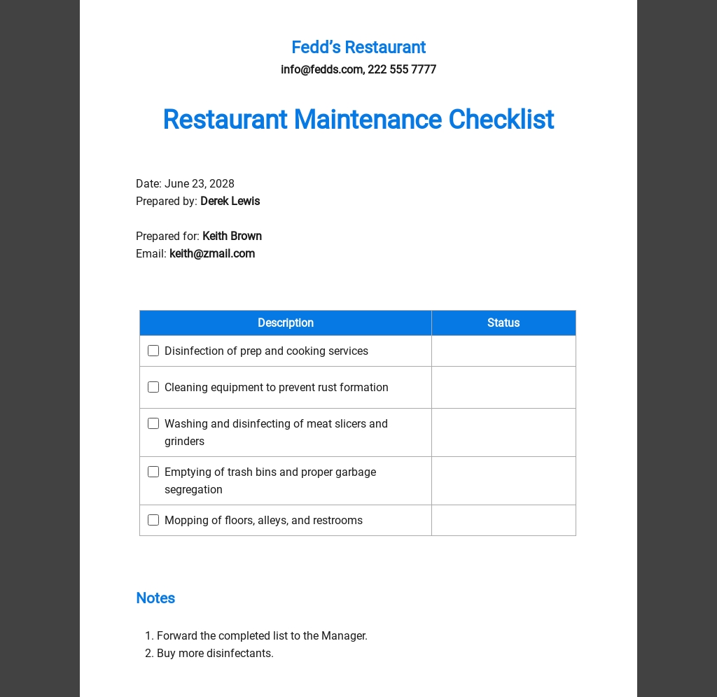 72+ Hotel Checklist Templates - Free Downloads | Template.net