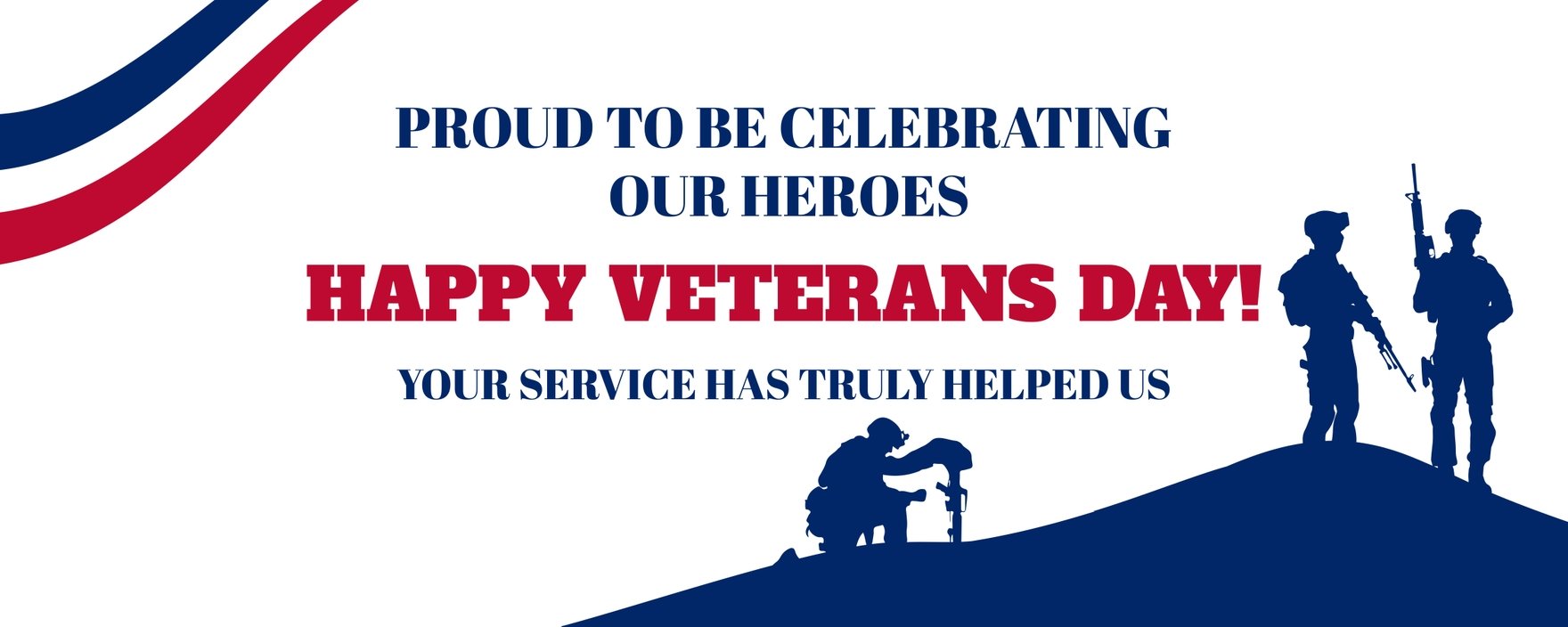 Veterans Day Flex Banner in Illustrator, PSD, EPS, SVG, JPG, PNG