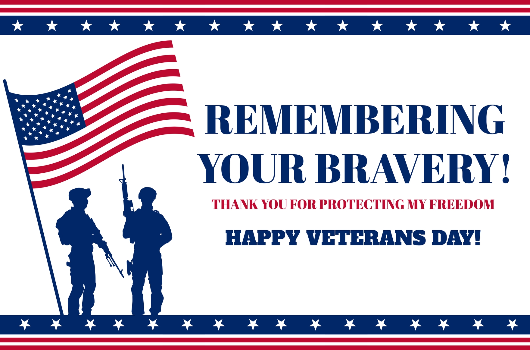 Free Happy Veterans Day Banner