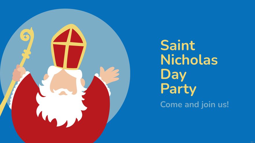 Free Saint Nicholas Day Invitation Background in PDF, Illustrator, PSD, EPS, SVG, JPG, PNG