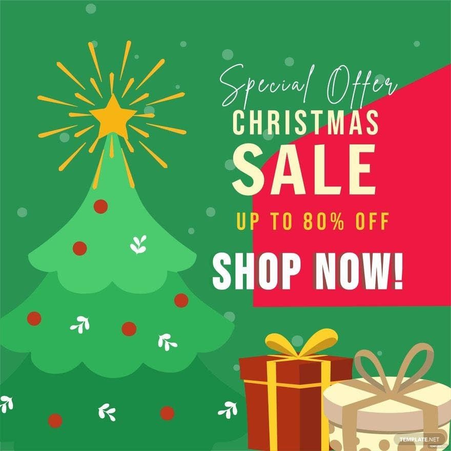 Free Christmas Sale Vector in Illustrator, PSD, EPS, SVG, JPG, PNG
