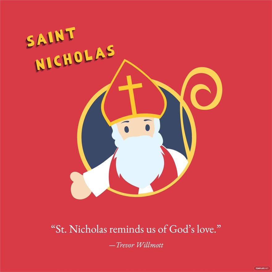 Saint Nicholas Day Quote Vector