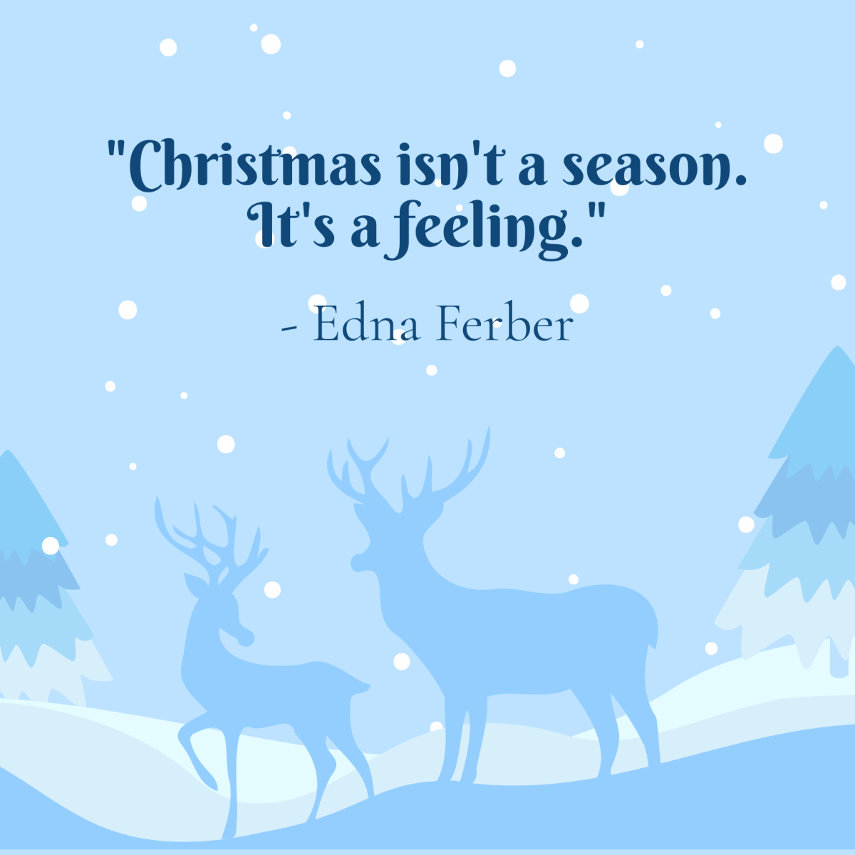 Christmas Quote Vector Template