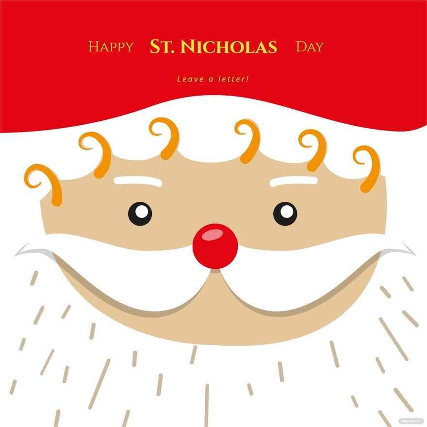 Saint Nicholas Day Poster Vector