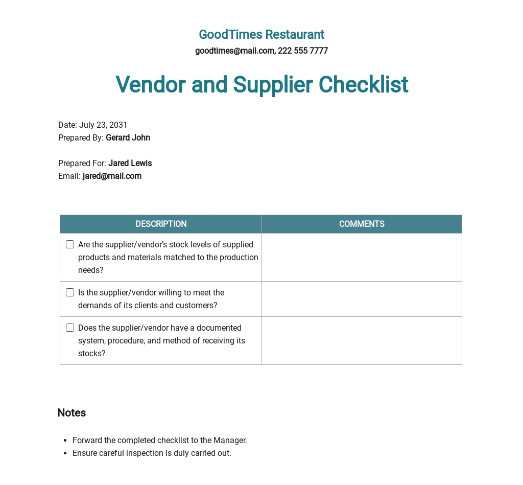 15+ Sales Checklist Templates - Free Downloads | Template.net