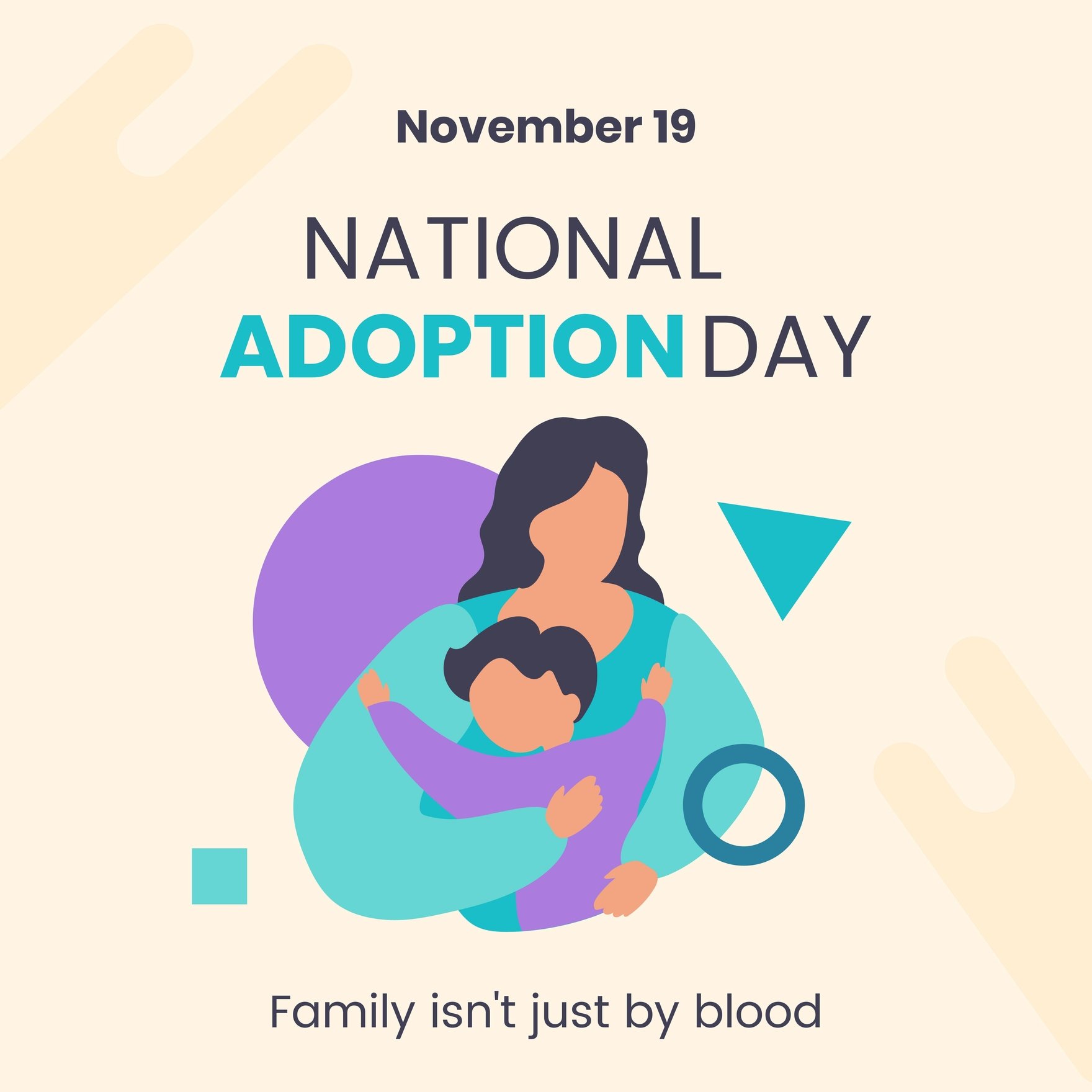 National Adoption Day Instagram Post
