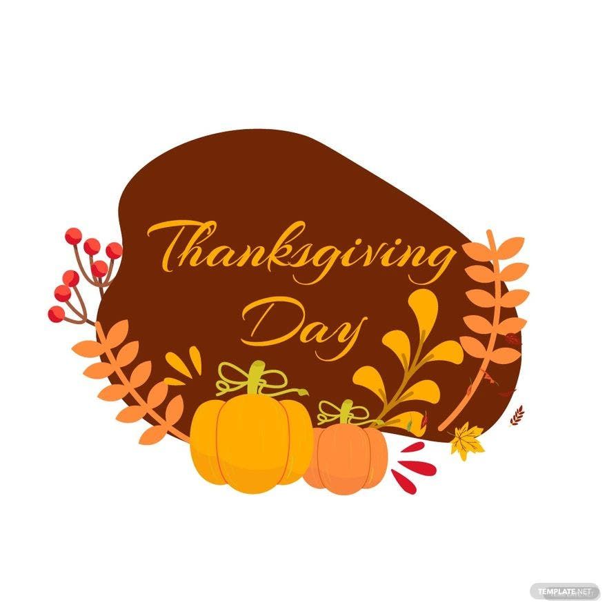 Free Thanksgiving Day Design Clipart in Illustrator, PSD, EPS, SVG, JPG, PNG