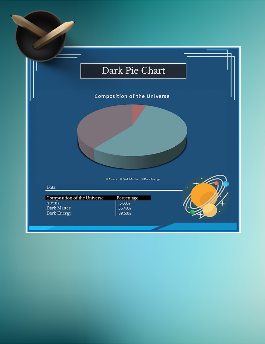 Dark Pie Chart - Google Sheets, Excel | Template.net