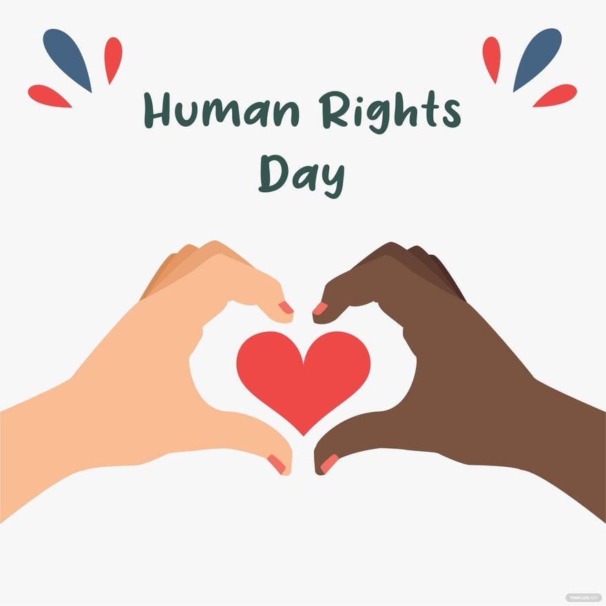Human Rights Day Cartoon Vector