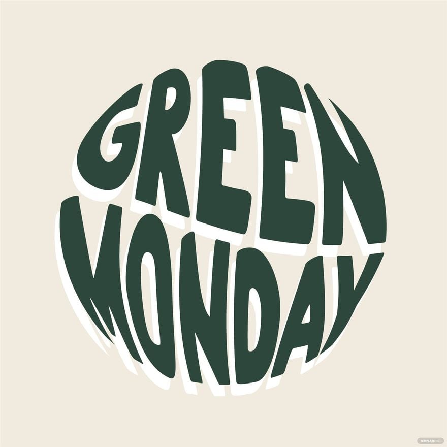 Green Monday Vector