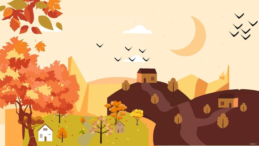 Free Fall HD Background - EPS, Illustrator, JPG, PNG, SVG 