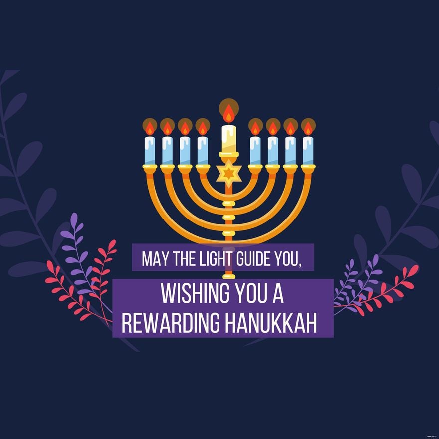 Free Hanukkah Wishes Background in PDF, Illustrator, PSD, EPS, SVG, JPG, PNG