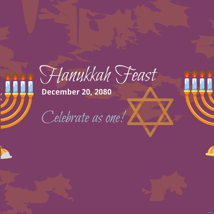 Free Hanukkah Invitation Background in PDF, Illustrator, PSD, EPS, SVG, JPG, PNG