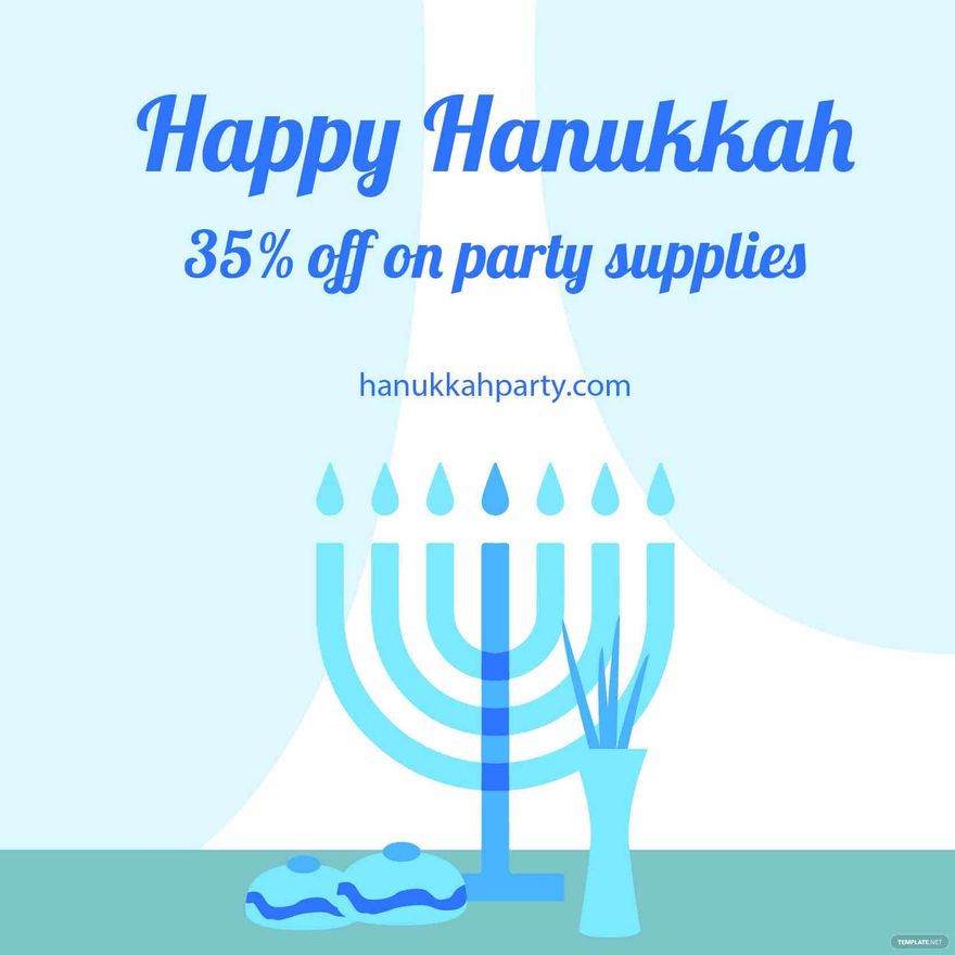 Free Hanukkah Flyer Vector