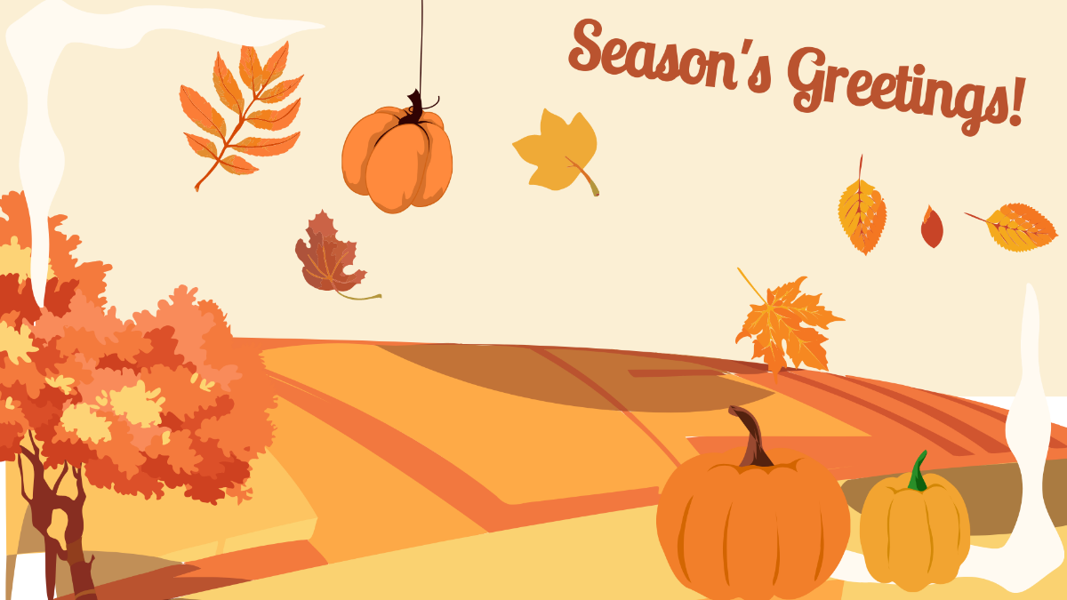 Vintage Fall Background Template