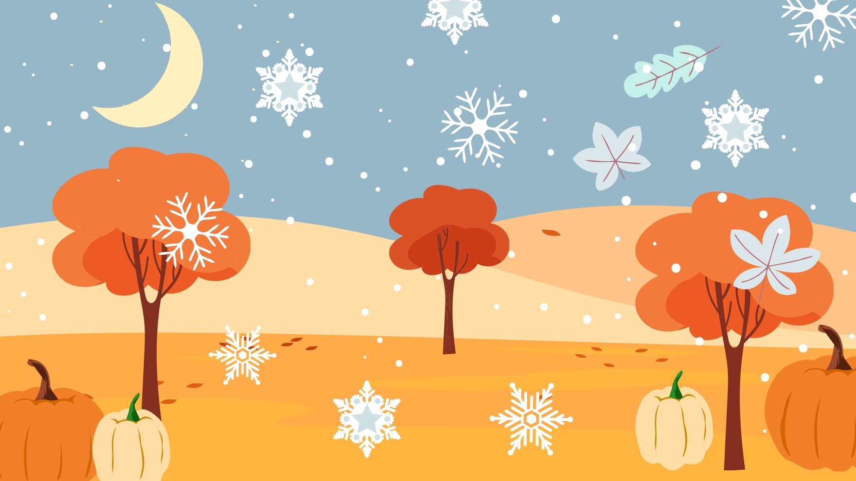 Winter Fall Background