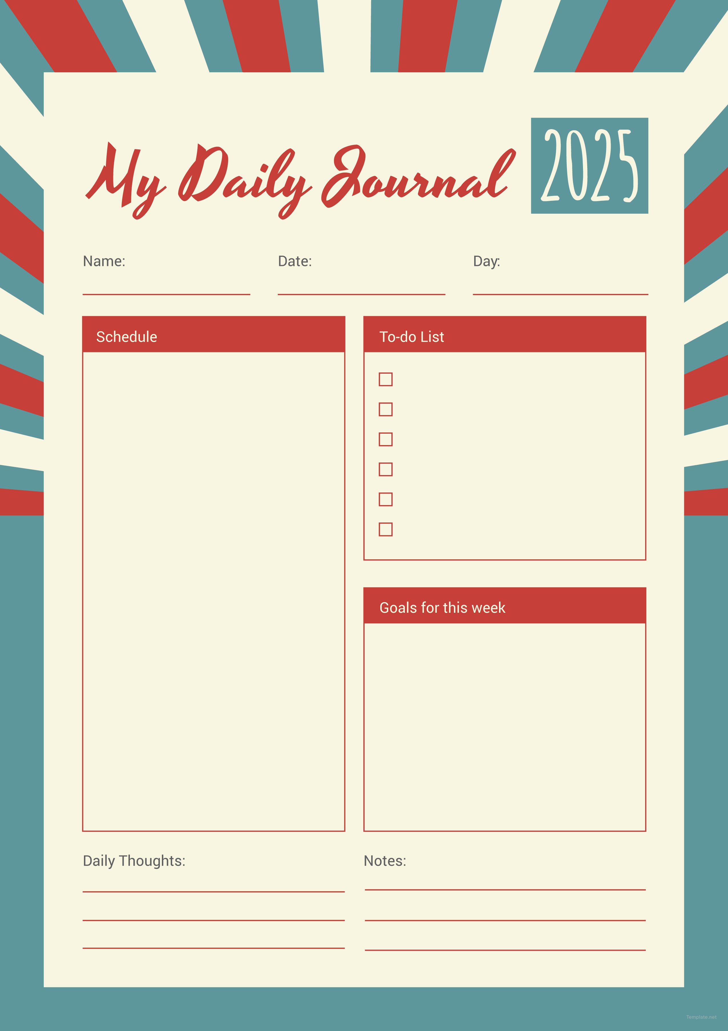 digital travel journal template free