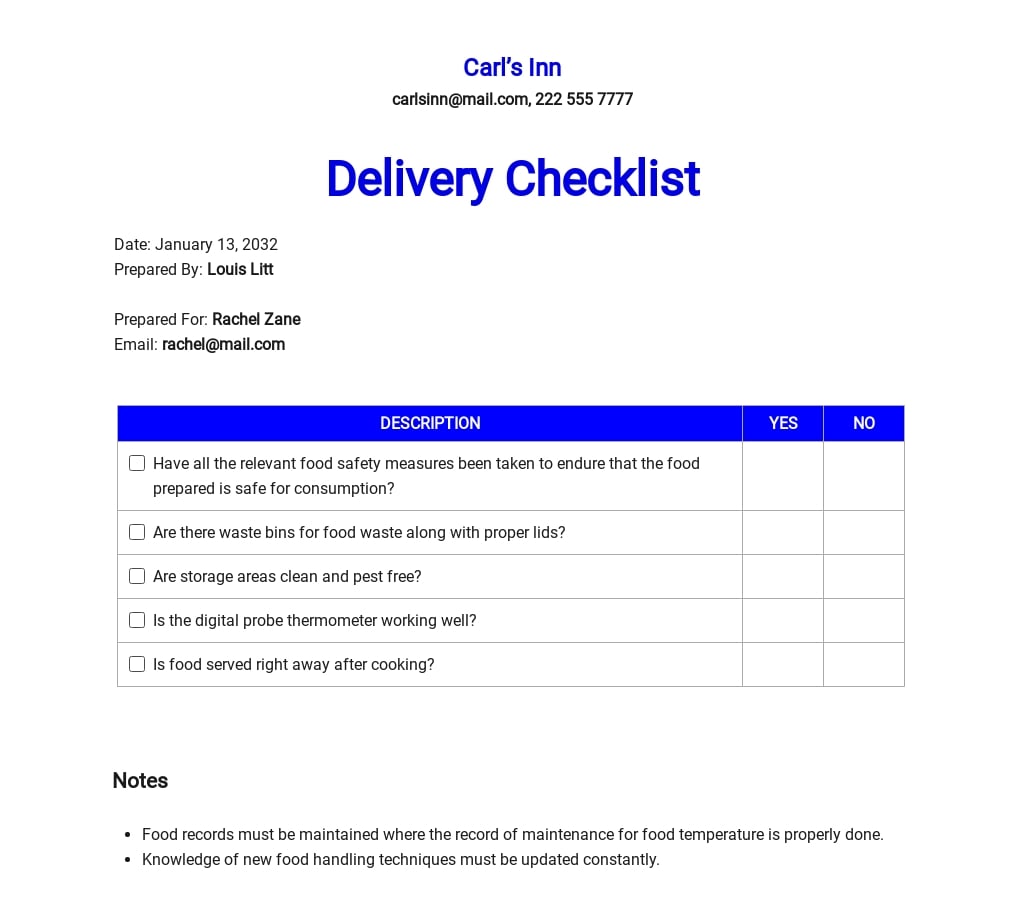 73+ FREE Checklist Templates PDF Word Excel Google Docs Apple