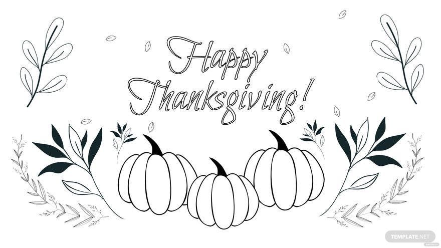 Thanksgiving Day Drawing Background