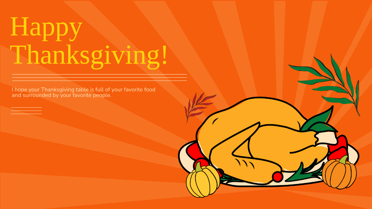 Thanksgiving Day Gradient Background Template