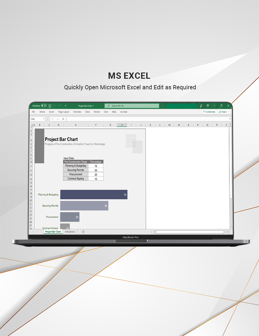 Project Bar Chart - Google Sheets, Excel | Template.net