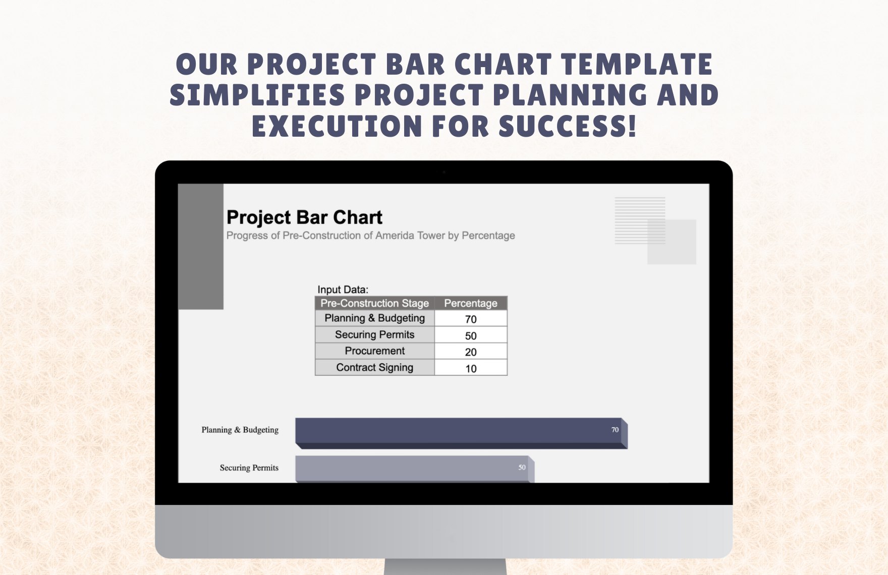 Project Bar Chart Template